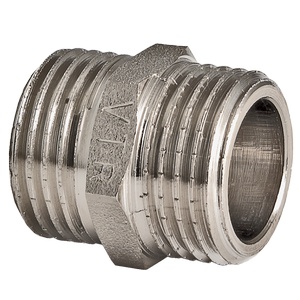 Ниппель VALTEC 1 1/2 наружная резьба, никелированная латунь Ниппель VALTEC 1 1/2 наружная резьба, никелированная латунь