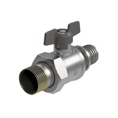Кран шаровый Royal Thermo с аксиальным соединением и накидной гайкой 20x3/4 Кран шаровый Royal Thermo с аксиальным соединением и накидной гайкой 20x3/4