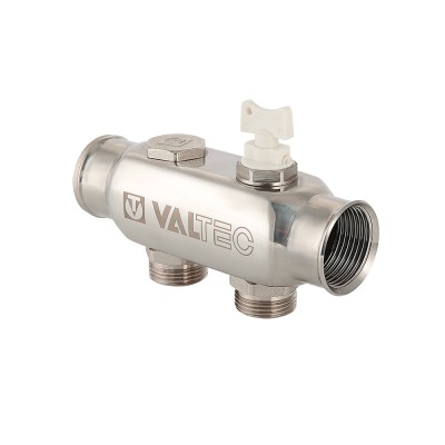 Коллектор VALTEC из нерж. стали, с м-о расст вых. 50мм, 1х 2 вых. 3/4 Евроконус Коллектор VALTEC из нерж. стали, с м-о расст вых. 50мм, 1х 2 вых. 3/4 Евроконус