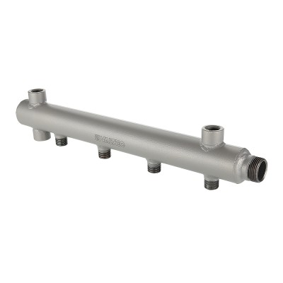 Этажный коллектор VALTEC из стали (труба ДУ-40), с межосевым расстоянием выходов 100мм, 1 х 4 выхода 1/2 НР Этажный коллектор VALTEC из стали (труба ДУ-40), с межосевым расстоянием выходов 100мм, 1 х 4 выхода 1/2 НР