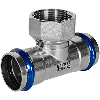 Тройник-переходник Stout из нержавеющей стали 22х1/2 ВПр-ВР (SSS-2015-002212)