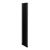 Стальной трубчатый радиатор отопления Royal Thermo Shift R22 VC2180 - 08 секций RAL9005m (черный)