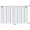 Стальной трубчатый радиатор отопления Rommer RST 1075/05 нижнее подключение RAL9016