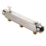 Коллектор VALTEC SQ из нержавеющей стали, шаг 100 мм 1x1/2x4 (VTc.510.SQ.060404)