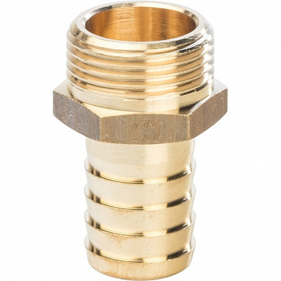 Штуцер Stout из латуни, наружная резьба 3/8X14