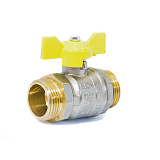 Кран шаровой LD 47.15.Н-Н.Б.GAS газовый, наружная резьба, 1/2, бабочка
