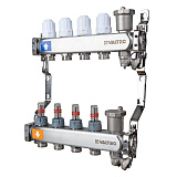Коллекторная группа VALTEC НЕРЖ с регул. клап. и расх., 1х2 вых. Евроконус 3/4