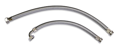 Гибкая подводка Belamos 1 x 800 мм нержавеющая сталь, угловая