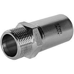 Вставка переходная Stout из нержавеющей стали 28х3/4 НПр-НР (SSS-2024-002834)