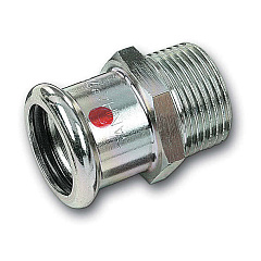 Ниппель Sanha 24243G, переходной ВПр-НР, углеродистая сталь, 28x3/4