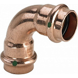 Отвод 90 медный Viega Profipress с SC-Contur d=22 (арт. 291 679)