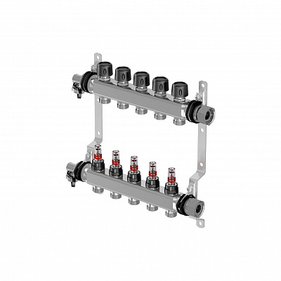 Коллектор Uponor Vario S с расходомерами FM 10 контуров