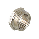 Футорка VALTEC 2 х 1/2 внутренняя-наружная резьба, никелированная латунь