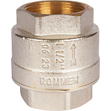 Клапан обратный Rommer пружинный муфтовый 1 1/2 дюйма с металлическим седлом