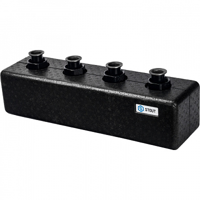 Коллектор Stout стальной распределительный 2(3) отопительных контура. В теплоизоляции DN 25, SDG-0017-004023 Коллектор Stout стальной распределительный 2(3) отопительных контура. В теплоизоляции DN 25, SDG-0017-004023