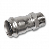 Ниппель Sanha 9243G, переходной ВПр-НР, нержавеющая сталь, 28x1