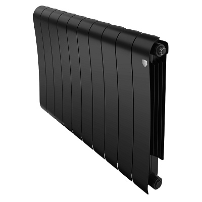 Биметаллический секционный радиатор отопления Royal Thermo Infinity 500 Чёрный / 10 секций Биметаллический секционный радиатор отопления Royal Thermo Infinity 500 Чёрный / 10 секций