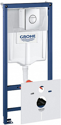 Система инсталляции для унитазов Grohe Rapid SL 38813001 4 в 1 с кнопкой смыва Система инсталляции для унитазов Grohe Rapid SL 38813001 4 в 1 с кнопкой смыва