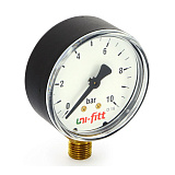Манометр UNI-FITT радиальный 10 бар, диаметр 80 мм, 1/2 Н (301D3042)
