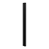 Стальной трубчатый радиатор отопления Royal Thermo Shift R22 C2180 - 04 секции RAL9005m (черный)