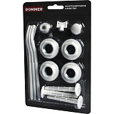 Монтажный комплект Rommer 3/4 (RAL9016) c 3мя кронштейнами