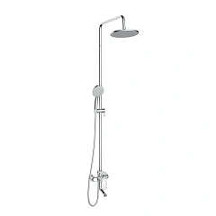Душевая система IDDIS со смесителем, верхним душем и изливом, Optima Home