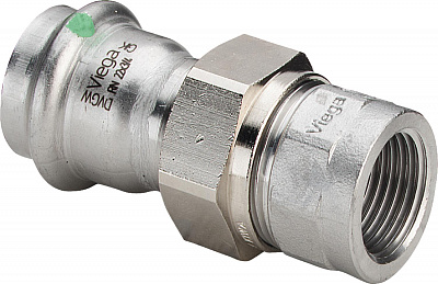 Соединение Viega разъемное с внутренней резьбой 22 мм х Rp 3/4 , Sanpress Inox, модель 2362