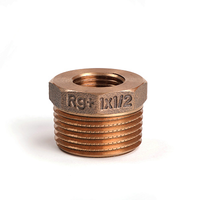 Футорка РЕХАУ редукционная бронзовая AURLINE, R1 x Rp1/2, RX+ (18741641001) Футорка РЕХАУ редукционная бронзовая AURLINE, R1 x Rp1/2, RX+ (18741641001)