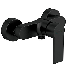 Смеситель для ванны/душа Cersanit BRASKO BLACK, черный, на стену, без излива