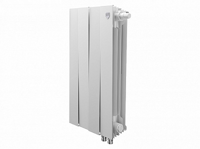 Биметаллический секционный радиатор отопления Royal Thermo Pianoforte Bianco Traffico 500 / 4 секции нижнее правое подключение Биметаллический секционный радиатор отопления Royal Thermo Pianoforte Bianco Traffico 500 / 4 секции нижнее правое подключение