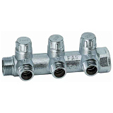 Запорный коллектор FAR 1 (ВР-НР) с 3 отводами 1/2 НР(EU)