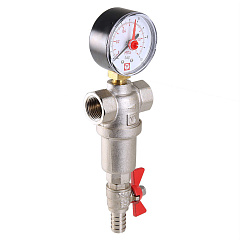 Фильтр промывной VALTEC 1/2, каскадный (500 и 100) (VT.390.N.04)