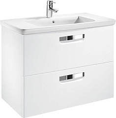 Тумба под раковину Roca The Gap 80 белая матовая ZRU9302732