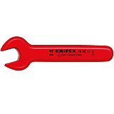 Ключ гаечный рожковый KNIPEX метрический VDE, размер под ключ 12 мм, 125 мм, диэлектрический