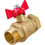 Кран шаровой Valfex латунный DeltaPro для воды 1 ВР/НР ручка-бабочка