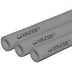Труба полипропиленовая Valfex SDR 6 PN20 D50х8.3 мм, 4м СЕРАЯ