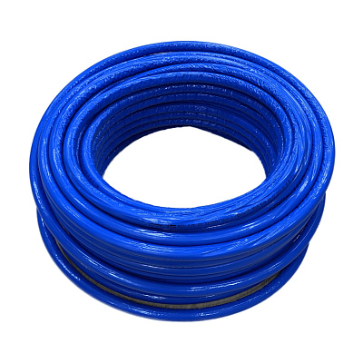 Труба из сшитого полиэтилена (PE-Xa) Usystems Radi Pipe PN10 16x2,2 в теплоизоляции 6 мм синей Труба из сшитого полиэтилена (PE-Xa) Usystems Radi Pipe PN10 16x2,2 в теплоизоляции 6 мм синей