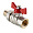 Кран шаровый VALTEC BASE-ГОСТ со сгоном с рукояткой-бабочкой вн.-нар. DN15, PN40, 1/2 (VT.227S.N.04)