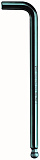Г-образный ключ WERA 950 PKL BM BlackLaser с шаром, 7/64 x 119 мм