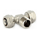 Тройник UNI-FITT обжим-Н-обжим 26 х 3/4 x 26, никелированный