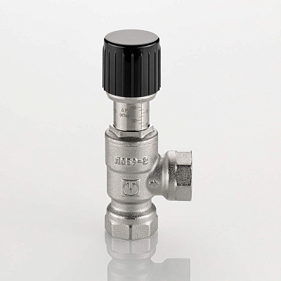 Клапан перепускной VALTEC угловой 1/2 (20-60 кПа) (VT.665.N.0402)