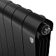 Биметаллический секционный радиатор отопления Royal Thermo Infinity 500 Чёрный / 6 секций