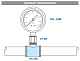 Тройник VALTEC переходной 1 1/4 х 3/4 х 1 1/4 внутренняя, никелированная латунь