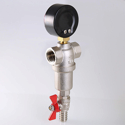 Фильтр промывной VALTEC 1/2, каскадный (500 и 100) (VT.390.N.04)