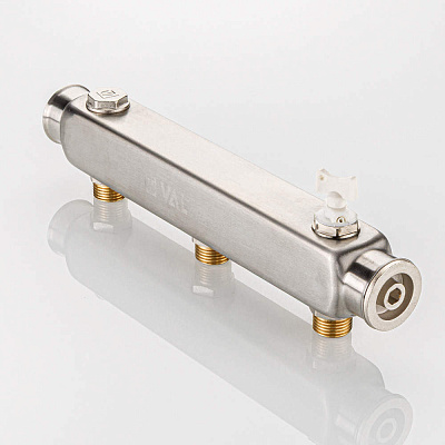 Коллектор VALTEC SQ из нержавеющей стали, шаг 100 мм 1x1/2x7 (VTc.510.SQ.060407)