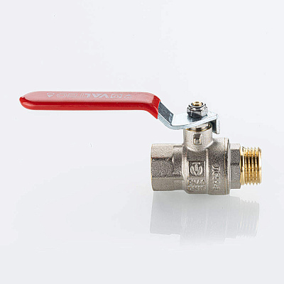 Кран шаровый VALTEC BASE-ГОСТ полнопроходной с рукояткой-рычагом вн.-нар. DN25, PN40, 3/4 (VT.215S.N.05)