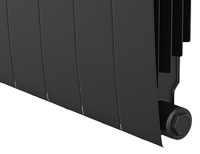 Биметаллический секционный радиатор отопления Royal Thermo Biliner Noir Sable 500 / 4 секции