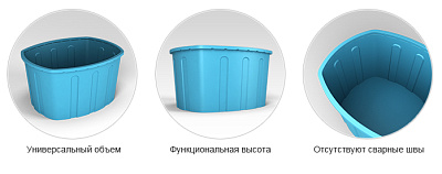 Ванна ЭкоПром 1000 литров